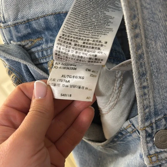 Vintage Levi Denim Short Overalls - Picture 8 of 9